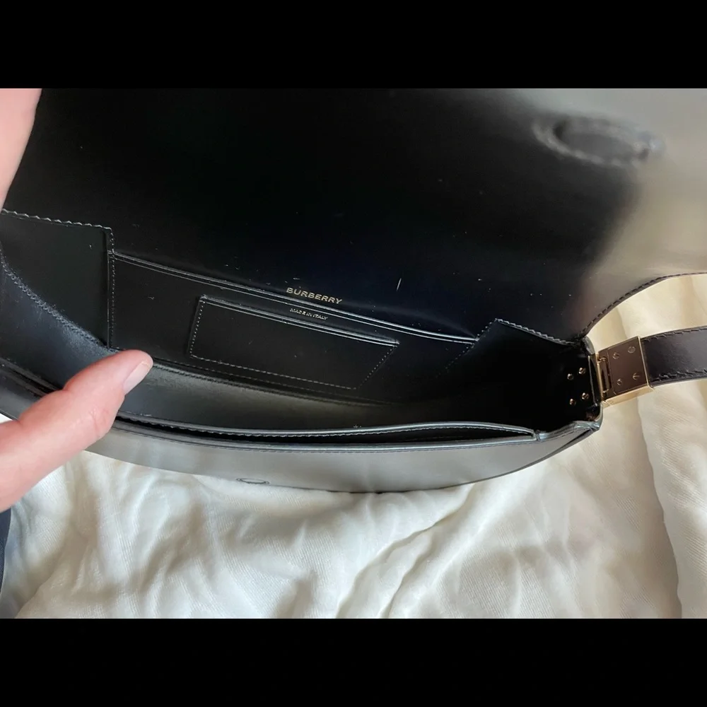 Authentic Burberry Small Leather Olympia Bag - Picture 11 of 16